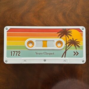 Veuve Clicquot 1772 Limited Edition Cassette Tape Champagne Bottle Holder Sunset